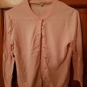 J crew cardigan pink